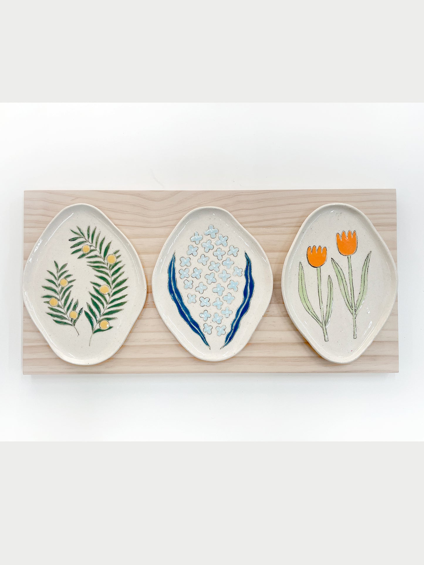 Irregular flower plate